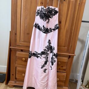 Jovani Light Pink Satin Dress